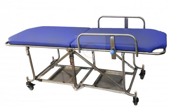 এমআরআই রুম রোগীর চলাচলের জন্য আদর্শ 4 Ergonomic হ্যান্ডেল অন্তর্ভুক্ত সহজে পরিষ্কার এবং জীবাণুমুক্ত অ চৌম্বকীয় স্ট্রেচার