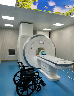 Non Magnetic Wheelchair with 45cm Seat Width Silver Durable Lightweight for MRI Safe Mobility