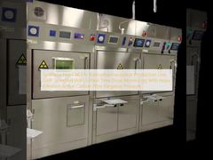 রিয়েল টাইমে ডোজ মনিটরিং সহ রেডিওফার্মাসিউটিক্যাল উত্পাদন লাইন জন্য সংশ্লেষণ হট সেল